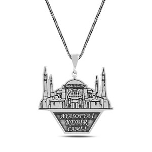Ayasofya-i Kebir Cami-i Şerif Gümüş Kolye
